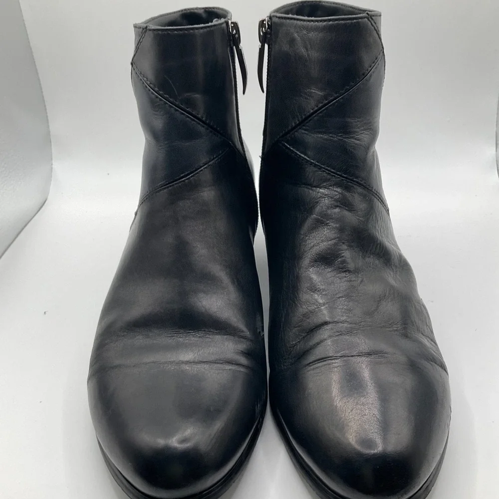 Regarde Le Ciel Stefany 396 Ankle Boots‎ Black Leather Patchwork Sz 40 US 8 $210
